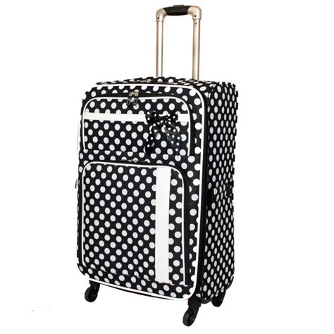 Polka Dot Delight 25 Expandable Lightweight Spinner Upright Luggage