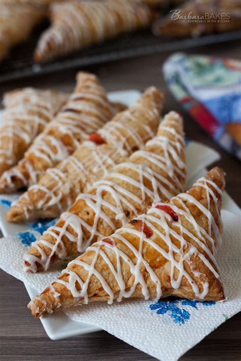 Powdered sugar, phyllo dough, canola oil, kiwifruit, cream cheese and 5 more. Strawberry Rhubarb Puff Pastry Turnover Recipe from Barbara Bakes