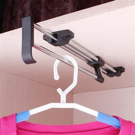 40cm 157 Inches Heavy Duty Retractable Closet Pull Out Rod Wardrobe