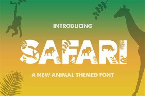 15 Best Zoo Animal Fonts Design Inspiration