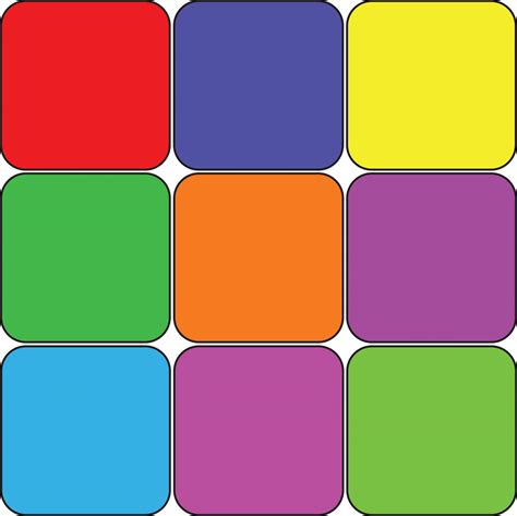 Color Squares Printable