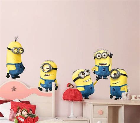 Removable Vinyl Minion Wall Decal Kids Wall Despicable Me Wall Sticker