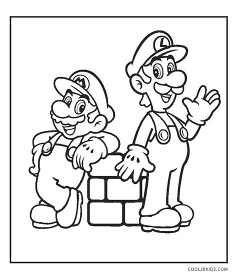 Dibujos De Super Mario Bros Para Colorear Páginas Para Imprimir
