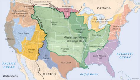 Watersheds In The United States Maps On The Web