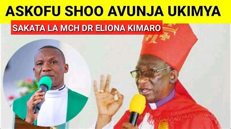 Hatimaye Askofu Dr Shoo Aingilia Kati Sakata La Mchungaji Dr Eliona