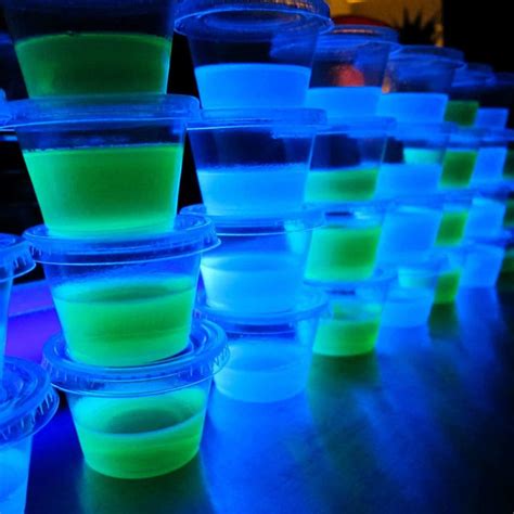 Blacklight Glowing Jello Shots