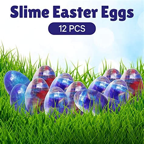 12 Slime Putty Easter Eggs Galaxy Slime Squishy Stress Relief Toys