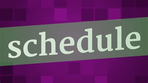 Schedule Pronunciation How To Pronounce Schedule Youtube
