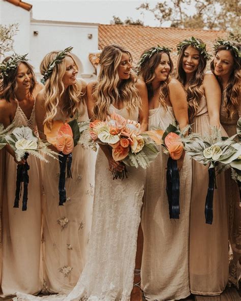 Buy yourself our cool beige & tan bridesmaid gown & dresses and look more funk and cool. Wedding Color Trends: 30 Sunset Dusty Orange Wedding Color ...