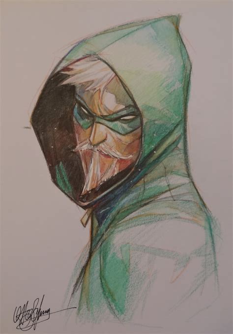 Green Arrow In Don Heads Convention Sketches Comic Art Gallery Room