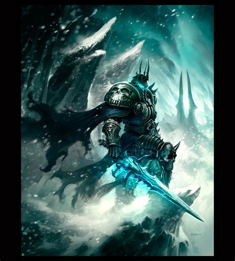 The night king is the leader and first of the white walkers who rules over the army of the dead. Portrait: The Lich King - 2D Digital, Concept art ...