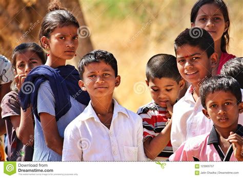 Expressions Of School Going Poor Kids In India Editorial Photography