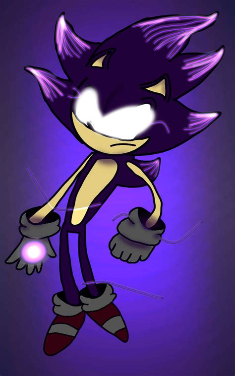 Dark Sonic Drawing By Doragonboru On Deviantart