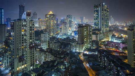 India Mumbai Maharashtra City Skyline Time Lapse Stock Footage Ad