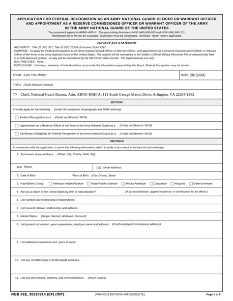 Ngb 62E Form Fill Out Printable PDF Forms Online