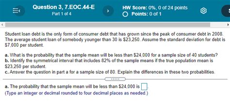 Solved Homework Question 1 7 EOC 41 E Part 1 Of 3 HW Chegg Com