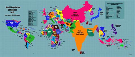 Infographic How The World Would Look If Countries Were Scaled