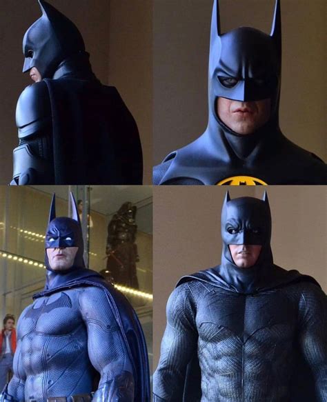 Three Pictures Of Batman In Different Poses