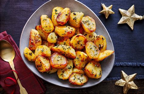 Herby Roast Potatoes Christmas Side Dishes Tesco Real Food
