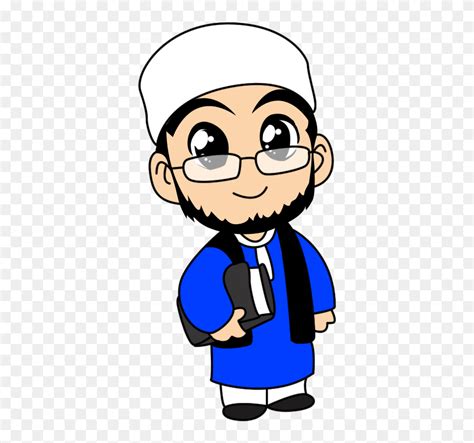 Cartoon Muslim Animation Clip Art Gambar Ayah Kartun Muslim Png
