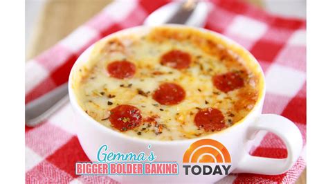 Microwave Mug Pizza on TODAY.com - Gemma’s Bigger Bolder Baking