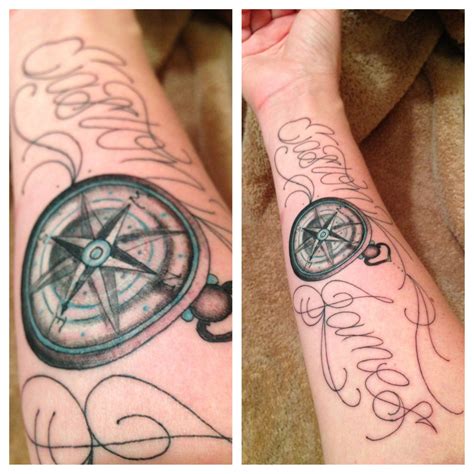 Easton James Nautical Compass Tattoo By Jeffrey Page At Let It Bleed