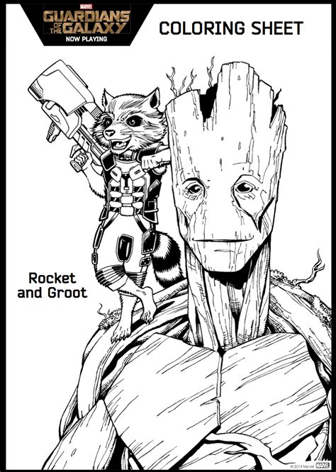 We have also provided smaller sets of just the coloring pages. Guardians of the Galaxy coloring sheet 11 - Hispana Global