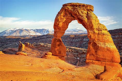 Delicate Arch Sunset Moab Utah Arches National Park Photograph By