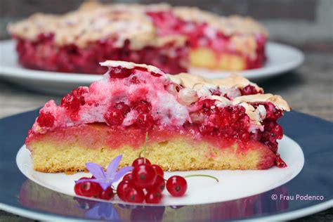 Mehr beeren geht fast nicht! Johannisbeer-Baiser-Kuchen backen, ein tolles Sommerrezept