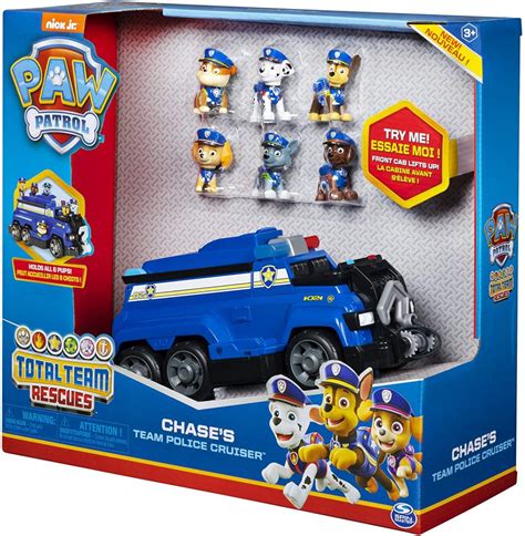 Paw Patrol Team Rescue Chase Police Cruiser Vehicle Top Toys