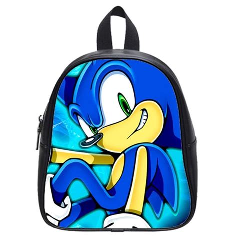 Custom Sonic The Hedgehog Backpack Kids School Backpack Bag Small