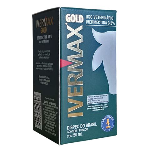 Ivermax Gold Ivermectina 35 Antiparasitário Para Bovinos 50ml Dispec
