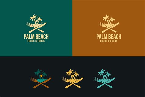 Palm Beach Logo Template Creative Logo Templates Creative Market