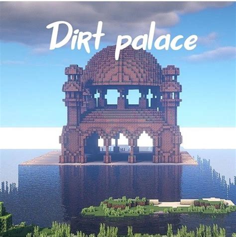 Minecraft Dirt Palace Minecraft Projects Minecraft Epic Builds