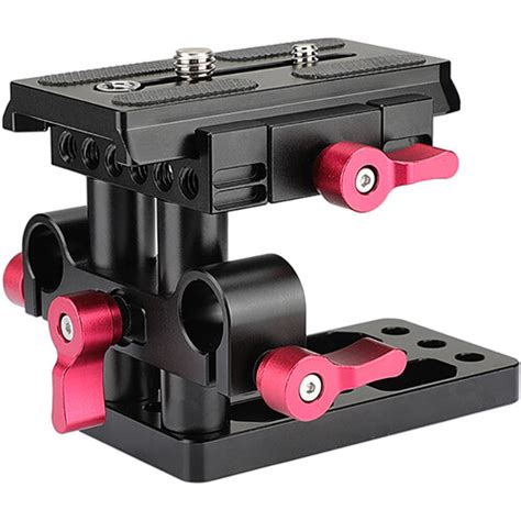 Camvate Quick Release Baseplate With 15mm Lws Rod Mount C1436