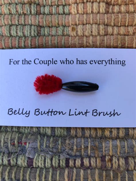 Belly Button Lint Brush For The Couple Who Has Everything Etsy