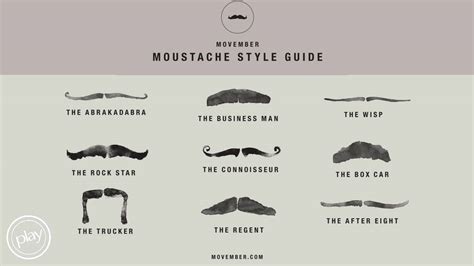 Movember Moustache Style Guide What’s Better Than November Movember Check Out Our Schedule