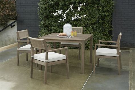 Signature Design By Ashley® Aria Plains Brown Outdoor Dining Table Top Furniture Gorham Nh