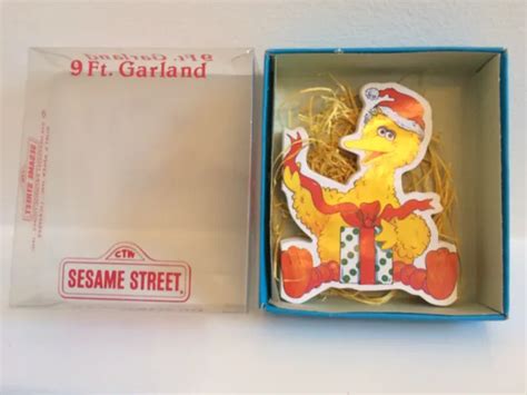 Vtg Jim Henson Sesame Street Kurt Adler 9 Ft Big Bird Garland Christmas