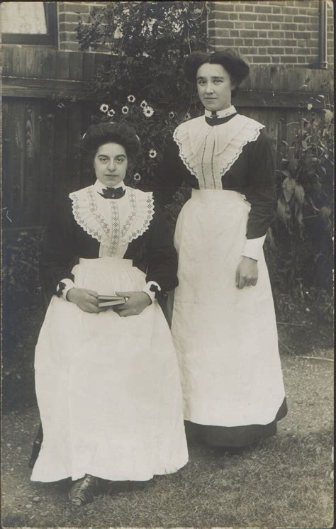 Two Edwardian Maids Victorian Maid Edwardian Fashion Maid Dress