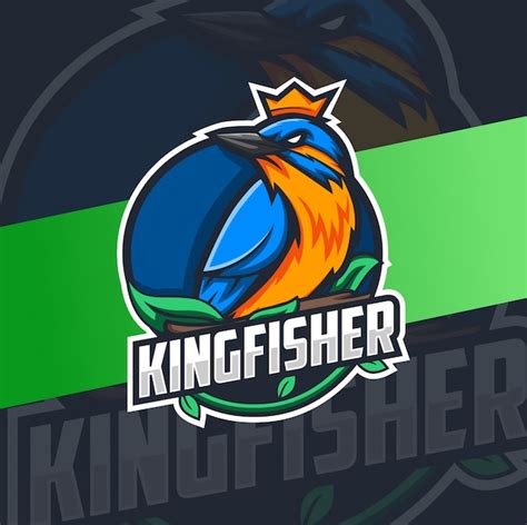 Premium Vector Colorfull Kingfisher Bird Mascot Logo Design