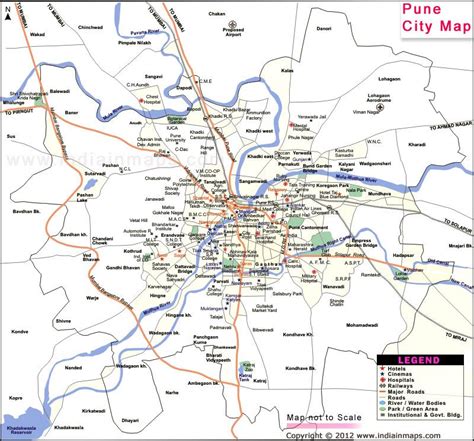 Pune City Map With Images Map City Maps City Map