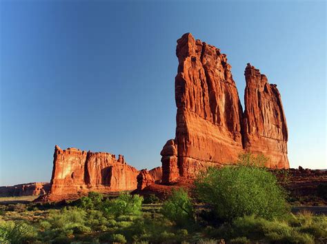 Courthouse Towers In Arches National Park Photograph By Alex Nikitsin