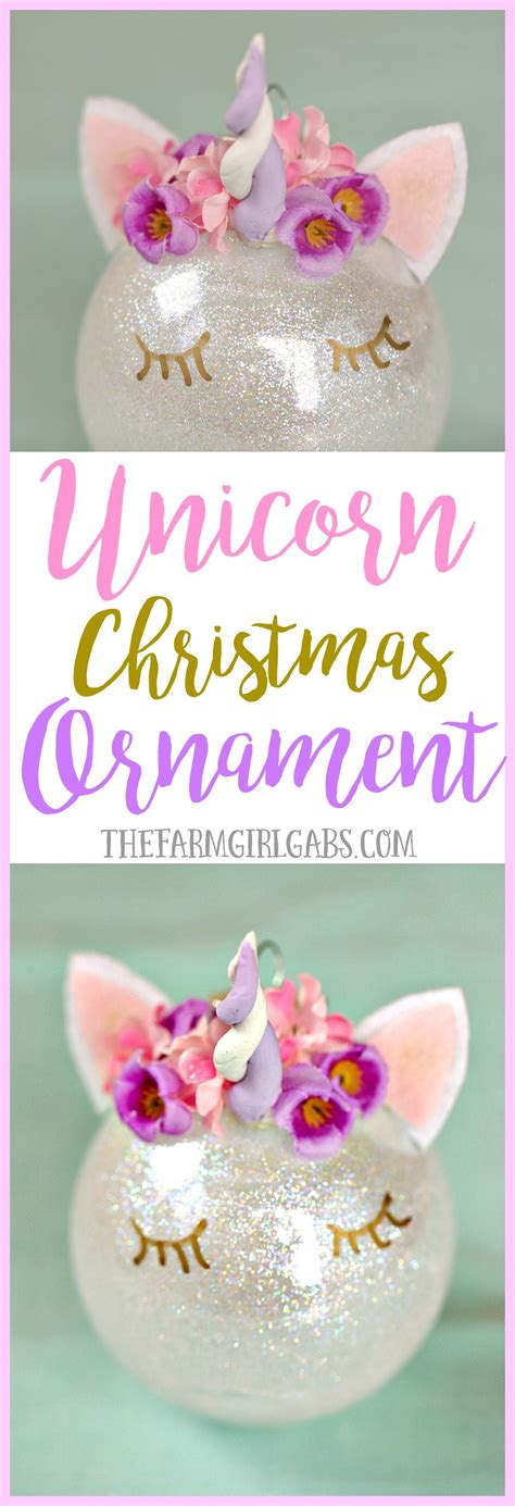 Unicorn Christmas Ornament Unicorn Christmas Ornament