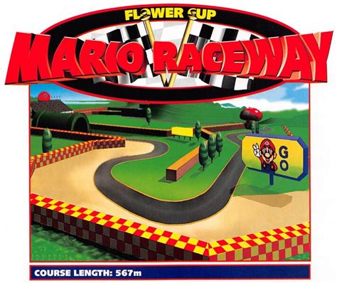 Filemk64 Mario Raceway Art Super Mario Wiki The Mario Encyclopedia