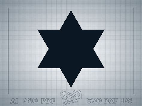Star Of David SVG Israel Jewish Star SVG Star Judaism SVG Etsy