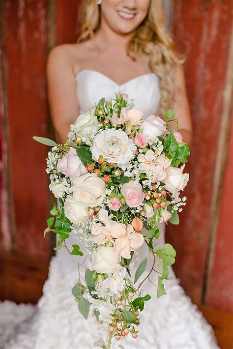 18 Gorgeous Cascading Wedding Bouquets Wedding Forward Cascading