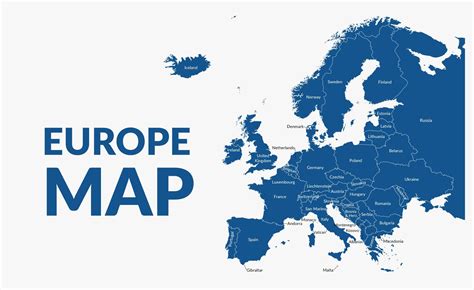 Europe Map - Countries and Geography - GIS Geography
