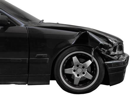 Car Crash Accident Isolated On Transparent Background Broken Headlight