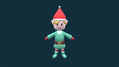Christmas Elf Download Free 3d Model By Kwin Heikoop Kwinheikoop